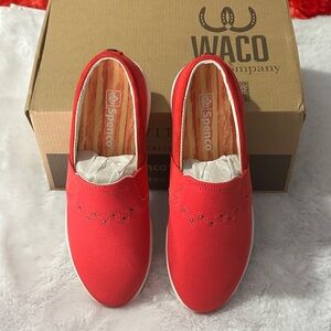 Spenco Women's Vibrant Red Loafers